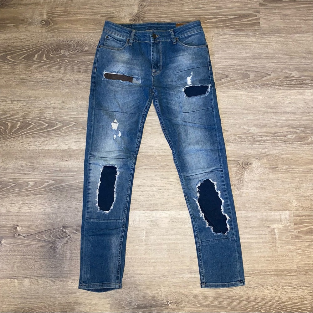 ASOS Skinny Jeans In Mid Wash